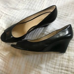 Nine West - wedge peep toe heels